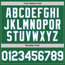 Load image into Gallery viewer, Custom Kelly Green White-Light Blue Mesh Authentic Throwback Baseball Jersey