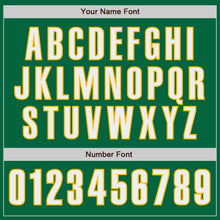 Laden Sie das Bild in den Galerie-Viewer, Custom Kelly Green White-Gold Authentic Baseball Jersey