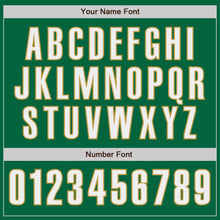 Load image into Gallery viewer, Custom Kelly Green White-Old Gold Authentic Baseball Jersey