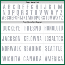 Load image into Gallery viewer, Custom Kelly Green White-Gray Authentic Baseball Jersey