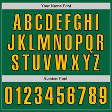 Load image into Gallery viewer, Custom Kelly Green Gold-Black Authentic Baseball Jersey