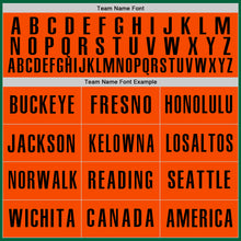 Load image into Gallery viewer, Custom Kelly Green Orange-Black Authentic Baseball Jersey