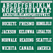 Laden Sie das Bild in den Galerie-Viewer, Custom Kelly Green White-Gray Mesh Authentic Throwback Football Jersey