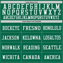 Laden Sie das Bild in den Galerie-Viewer, Custom Kelly Green White-Royal Mesh Authentic Throwback Football Jersey