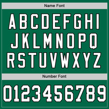 Laden Sie das Bild in den Galerie-Viewer, Custom Kelly Green White-Black Mesh Authentic Throwback Football Jersey