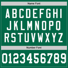 Laden Sie das Bild in den Galerie-Viewer, Custom Kelly Green White Mesh Authentic Throwback Football Jersey