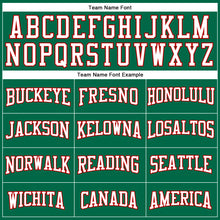 Laden Sie das Bild in den Galerie-Viewer, Custom Kelly Green White-Red Authentic Football Jersey