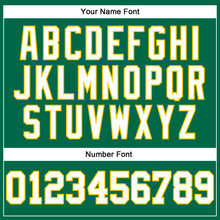 Laden Sie das Bild in den Galerie-Viewer, Custom Kelly Green White-Yellow Authentic Football Jersey