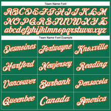 Charger l'image dans la galerie, Custom Stitched Kelly Green White-Orange Sports Pullover Sweatshirt Hoodie