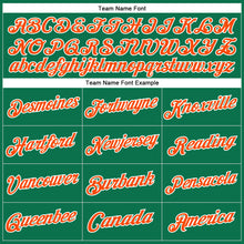 Load image into Gallery viewer, Custom Stitched Kelly Green Orange-White Sports Pullover Sweatshirt Hoodie