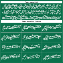 Laden Sie das Bild in den Galerie-Viewer, Custom Stitched Kelly Green White Sports Pullover Sweatshirt Hoodie