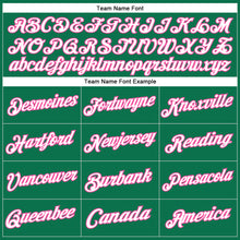 Charger l'image dans la galerie, Custom Stitched Kelly Green White-Pink Sports Pullover Sweatshirt Hoodie