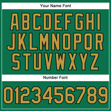 Laden Sie das Bild in den Galerie-Viewer, Custom Stitched Kelly Green Old Gold-Black Sports Pullover Sweatshirt Hoodie