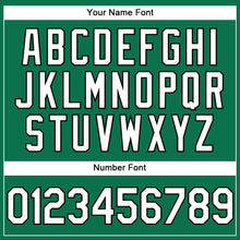 Charger l'image dans la galerie, Custom Stitched Kelly Green White-Black Sports Pullover Sweatshirt Hoodie