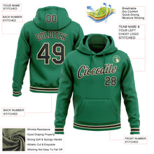 Загрузить изображение в средство просмотра галереи, Custom Stitched Kelly Green Black-Cream Sports Pullover Sweatshirt Hoodie