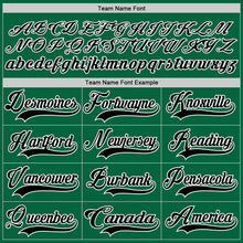 Charger l'image dans la galerie, Custom Kelly Green Black-White Hockey Lace Neck Jersey