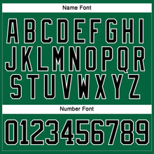 Charger l'image dans la galerie, Custom Kelly Green Black-White Hockey Lace Neck Jersey