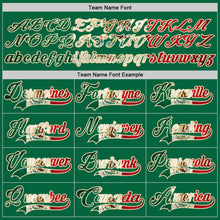 Charger l'image dans la galerie, Custom Kelly Green Vintage Mexican Flag Cream-Red Hockey Lace Neck Jersey