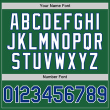 Загрузить изображение в средство просмотра галереи, Custom Kelly Green Royal-White Authentic Throwback Baseball Jersey