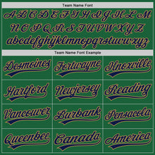 Загрузить изображение в средство просмотра галереи, Custom Kelly Green Navy-Old Gold Authentic Throwback Baseball Jersey