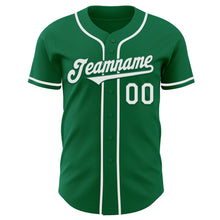 Загрузить изображение в средство просмотра галереи, Custom Kelly Green White Authentic Baseball Jersey