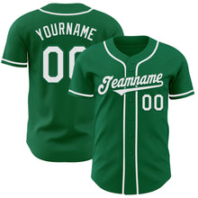 Загрузить изображение в средство просмотра галереи, Custom Kelly Green White Authentic Baseball Jersey