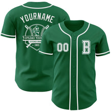 Загрузить изображение в средство просмотра галереи, Custom Kelly Green White Authentic Baseball Jersey