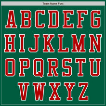 Загрузить изображение в средство просмотра галереи, Custom Kelly Green Red-White Authentic Baseball Jersey