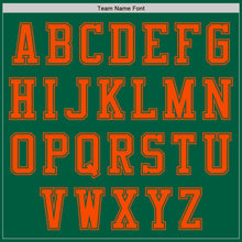 Загрузить изображение в средство просмотра галереи, Custom Kelly Green Orange Authentic Baseball Jersey