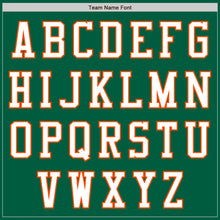 Загрузить изображение в средство просмотра галереи, Custom Kelly Green White-Orange Authentic Baseball Jersey