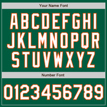 Загрузить изображение в средство просмотра галереи, Custom Kelly Green White-Orange Authentic Baseball Jersey