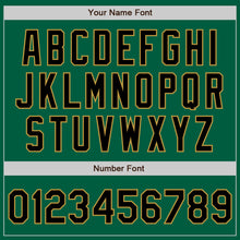 Загрузить изображение в средство просмотра галереи, Custom Kelly Green Black-Old Gold Authentic Baseball Jersey