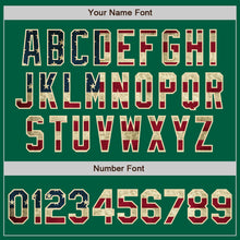 Загрузить изображение в средство просмотра галереи, Custom Kelly Green Vintage USA Flag-Cream Authentic Baseball Jersey