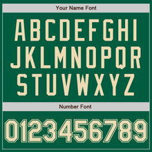 Laden Sie das Bild in den Galerie-Viewer, Custom Kelly Green Cream Authentic Baseball Jersey