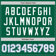 Загрузить изображение в средство просмотра галереи, Custom Kelly Green White-Royal Authentic Baseball Jersey