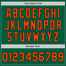 Загрузить изображение в средство просмотра галереи, Custom Kelly Green Orange-Black Authentic Baseball Jersey