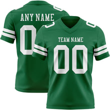Charger l'image dans la galerie, Custom Kelly Green White Authentic Football Jersey
