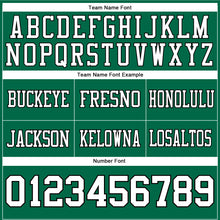 Загрузить изображение в средство просмотра галереи, Custom Kelly Green White-Black Authentic Football Jersey