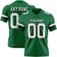 Загрузить изображение в средство просмотра галереи, Custom Kelly Green White-Black Authentic Football Jersey