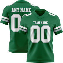 Загрузить изображение в средство просмотра галереи, Custom Kelly Green White-Gray Authentic Football Jersey