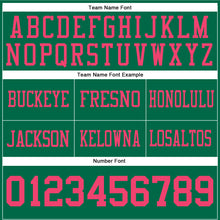 Загрузить изображение в средство просмотра галереи, Custom Kelly Green Neon Pink Authentic Football Jersey