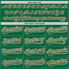 Load image into Gallery viewer, Custom Kelly Green White-Orange Authentic Baseball Jersey