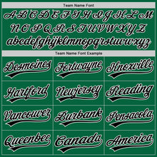 Charger l'image dans la galerie, Custom Kelly Green Black-White Authentic Baseball Jersey