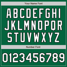 Загрузить изображение в средство просмотра галереи, Custom Stitched Kelly Green White-Black Baseball Pullover Sweatshirt Hoodie