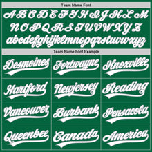 Load image into Gallery viewer, Custom Kelly Green White-Gray Authentic Baseball Jersey