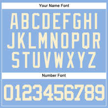 Загрузить изображение в средство просмотра галереи, Custom Light Blue Cream Authentic Baseball Jersey