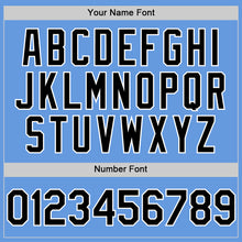 Load image into Gallery viewer, Custom Light Blue Black-White Mesh Authentic Throwback Baseball Jersey