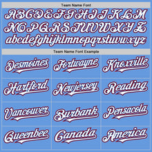 Load image into Gallery viewer, Custom Light Blue Royal-Red Mesh Authentic Throwback Baseball Jersey