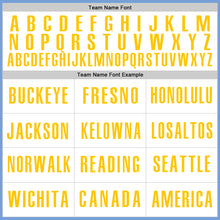 Загрузить изображение в средство просмотра галереи, Custom Light Blue White-Yellow Authentic Baseball Jersey