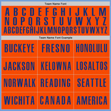 Laden Sie das Bild in den Galerie-Viewer, Custom Light Blue Orange-Royal Authentic Baseball Jersey